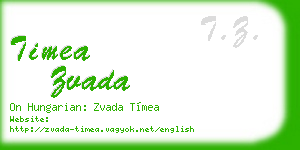 timea zvada business card